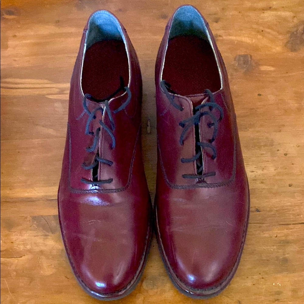 Rockport Men's Burgundy Leather Dress Shoes